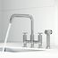 Cass Two-Handle Widespread Bridge Kitchen Faucet w/ Side Sprayer (Chrome), VG02051CH