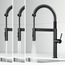 Edison Pro Single Handle Pull-Down Kitchen Faucet (Matte Black), VG02052MB