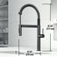 Edison Pro Single Handle Pull-Down Kitchen Faucet (Matte Black), VG02052MB