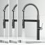 Edison Pro Single Handle Pull-Down Kitchen Faucet (Stainless Steel/Matte Black), VG02052STMB