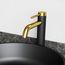 Lexington Single Handle Bathroom Vessel Faucet (Matte Gold/Carbon Fiber), VG03028MGMB