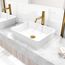 Apollo Button Operated Bathroom Vessel Faucet (Matte Brushed Gold), VG03031MG