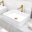 Jewel Single Handle Bathroom Vessel Faucet (Matte Brushed Gold), VG03037MG