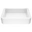 Petunia Matte Stone 23" x 16" x 6" Rectangular Vessel Bathroom Sink (Modern White)