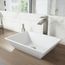 Vinca Matte Stone 18" x 14" x 5" Rectangular Vessel Bathroom Sink (Modern White)