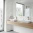 Vinca Matte Stone 18" x 14" x 5" Rectangular Vessel Bathroom Sink (Modern White)