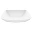 Hyacinth Matte Stone 14" x 14" x 4" Square Vessel Bathroom Sink (Modern White)
