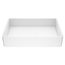 Magnolia Matte Stone 21" x 14" x 5" Rectangular Vessel Bathroom Sink (Modern White)