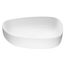 Peony Matte Stone 20" x 15" x 5" Vessel Bathroom Sink (Modern White)