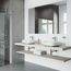 Peony Matte Stone 20" x 15" x 5" Vessel Bathroom Sink (Modern White)