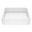 Jasmine Matte Stone 18" x 15" x 5" Rectangular Vessel Bathroom Sink (Modern White)