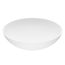 Lotus Matte Stone 16" x 16" x 5" Round Vessel Bathroom Sink (Modern White)