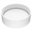 Anvil Matte Stone 16" x 16" x 5" Round Vessel Bathroom Sink (Modern White)