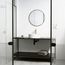 Montauk Matte Stone 15" x 15" x 5" Round Vessel Bathroom Sink (Modern White)