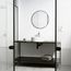 Starr Matte Stone 15" x 15" x 5" Round Vessel Bathroom Sink (Modern White)