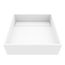 Montauk Matte Stone 15" x 15" x 5" Square Vessel Bathroom Sink (Modern White)