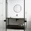 Montauk Matte Stone 15" x 15" x 5" Square Vessel Bathroom Sink (Modern White)