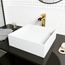 Bryant Matte Stone 15" x 15" x 5" Square Vessel Bathroom Sink (Modern White)