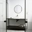 Bryant Matte Stone 15" x 15" x 5" Square Vessel Bathroom Sink (Modern White)