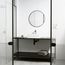 Starr Matte Stone 15" x 15" x 5" Square Vessel Bathroom Sink (Modern White)