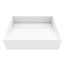 Starr Matte Stone 17" x 13" x 5" Rectangular Vessel Bathroom Sink (Modern White)