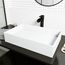 Montauk Matte Stone 23" x 15" x 5" Rectangular Vessel Bathroom Sink (Modern White)