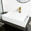 Bryant Matte Stone 23" x 15" x 5" Rectangular Vessel Bathroom Sink (Modern White)