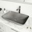 Lorca Concreto Stone 22" x 15" x 5" Rectangular Vessel Bathroom Sink (Gothic Gray)