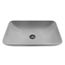 Lorca Concreto Stone 22" x 15" x 5" Rectangular Vessel Bathroom Sink (Gothic Gray)