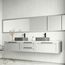 Navona Concreto Stone 15" x 15" x 5" Square Vessel Bathroom Sink (Gothic Gray)