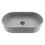 Sagrada Concreto Stone 24" x 14" x 5" Oval Vessel Bathroom Sink (Gothic Gray)