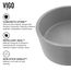Giralda Concreto Stone 16" x 11" x 5" Oval Vessel Bathroom Sink (Gothic Gray)