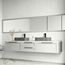 Cordoba Concreto Stone 20" x 13" x 5" Rectangular Vessel Bathroom Sink (Gothic Gray)