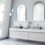 Alhambra Concreto Stone 15" x 15" x 5" Square Vessel Bathroom Sink (Gothic Gray)