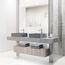 Alhambra Concreto Stone 15" x 15" x 5" Square Vessel Bathroom Sink (Gothic Gray)