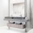 Orvieto Concreto Stone 24" x 15" x 5" Rectangular Vessel Bathroom Sink (Gothic Gray)