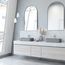 Windsor Concreto Stone 21" x 14" x 5" Rectangular Fluted Bathroom Vessel Sink (Ash-Gray)