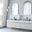 Cadman Concreto Stone 21" x 14" x 5" Rectangular Fluted Bathroom Vessel Sink (Ash-Gray)