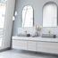 Cypress Concreto Stone 21" x 14" x 5" Rectangular Fluted Bathroom Vessel Sink (Ash-Gray)