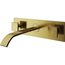 Titus Two Handle Wall Mount Bathroom Faucet (Matte Brushed Gold), VG05002MG
