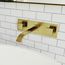 Titus Two Handle Wall Mount Bathroom Faucet (Matte Brushed Gold), VG05002MG