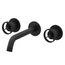 Cass Two Handle Wall Mount Bathroom Faucet (Matte Black), VG05007MB