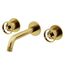 Cass Two Handle Wall Mount Bathroom Faucet (Matte Brushed Gold), VG05007MG