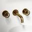 Cass Two Handle Wall Mount Bathroom Faucet (Matte Brushed Gold), VG05007MG
