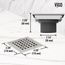 Elan Square Shower Drain (Brushed Nickel)