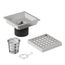 Elan Square Shower Drain (Brushed Nickel)