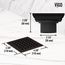 Elan Square Shower Drain (Matte Black)