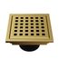 Elan Square Shower Drain (Matte Brushed Gold)