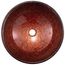Giovanni Glass 17" x 17" x 6" Round Vessel Bathroom Sink (Copper)