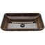 Donatello Glass 22" x 15" x 5" Rectangular Vessel Bathroom Sink (Golden Green)